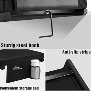 Lilvduybz 2 PCS Stadium Seats for Bleachers, Portable Folding Bleacher Chairs with Back Support, Perfect Bleacher Cushion with Wide Padded Cushion, for Sports, Outdoor Event, Black