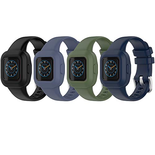 QGHXO Band for Garmin Vivofit Jr. 3, Soft Silicone Replacement Watch Band Strap for Garmin Vivofit Jr. 3 Fitness Tracker (No Tracker)
