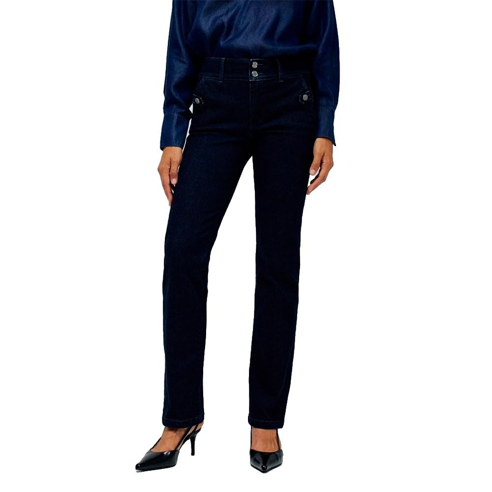 Salsa Jeans Secret Button Detail Push in Chino Pants 27 Blue