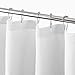 mDesign Extra Wide Premium 100% Cotton Waffle Weave Fabric Shower Curtain, Hotel Quality - for Bathroom Showers and Bathtubs, Super Soft, Easy Care - 108" x 72" - White