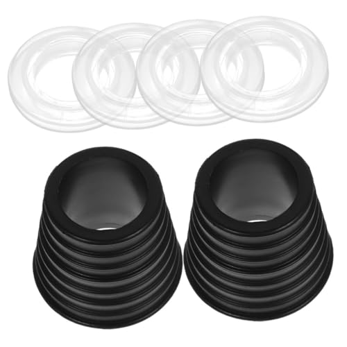 GARIOUANS 2セット パティオテーブル用耐久性ラバーアンブレラコーンウェッジ 透明傘穴リング 風による揺れ防止 傘ポール保護 傷防止 ガーデ