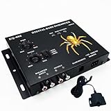 Car Audio Digital bass Controller, Restoration Processor, Amplifier and Sound Effect Restoration Function for subwoofers, Featuring parametric bass Equalizer, Equipped with bass Adjustment knob.