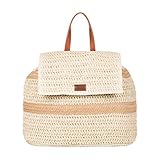 Roxy Spotless Sunnies Backpack | Straw | Beach | Vacation | Travel | Eco-Friendly | Lightweight | Natural