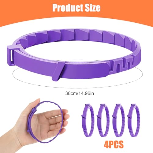 Beruhigendes Halsband für Katzen, 4-teilig, Anti-Stress, natürlich, mit Pheromonen, Farbe Violett, Größe verstellbar und 30 Tage Effekt, für Kätzchen und erwachsene Katzen