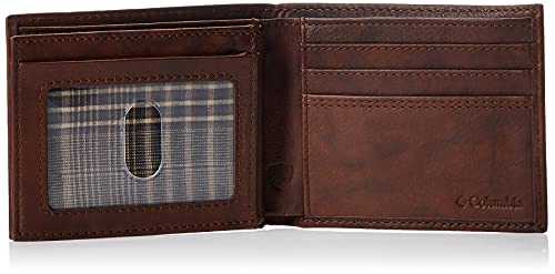 Columbia Men's Leather Extra Capacity Slimfold Wallet #TOP4