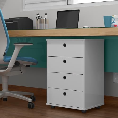 Gaveteiro Mesa de Cabeceira Classic Quarto Organizador com Pés 4 ...