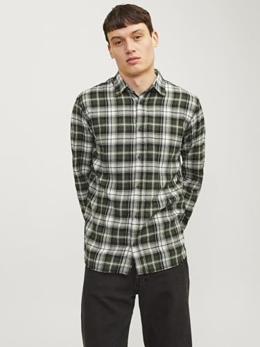 Image of Jack & Jones Men Cotton Blend Solid Regular Fit Shirt