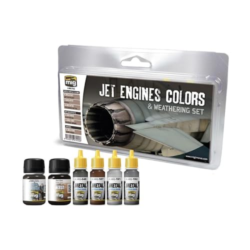 Ammo Mig Jet Engines Colors and Weathering Set