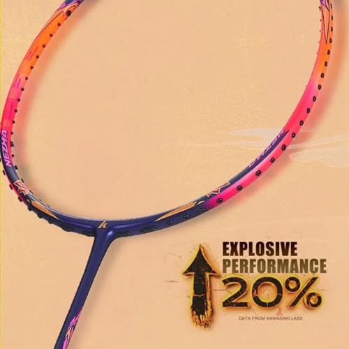 Raquette de badminton 5U Kawasaki pour augmenter la vitesse de smash sans fatigue - 4
