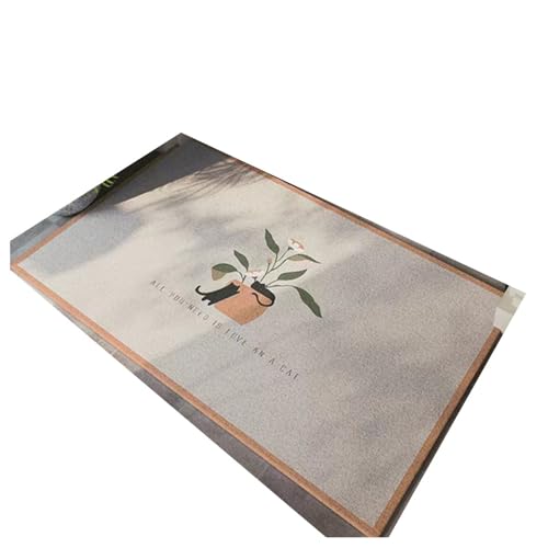 Ghbunuz ドアマット 80*120cm 屋内/屋外用 滑り止め 吸水性 耐摩耗性 オフィスやキッチンに最適 洗える (色4)