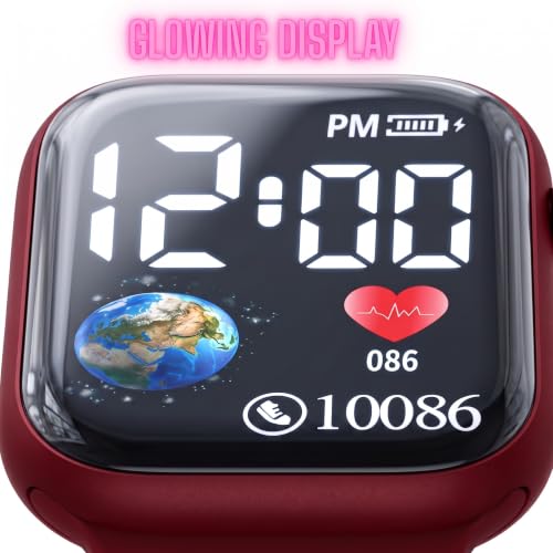 Image of GOLDENIZE FASHION Smart Watch for Kids Girls /Boys, Brthday Return Gift for Kids, Luminous LED Display Fashionable Kids Digital Watches Waterproof Sports Square Electronic Watch for Kid, Boy /Girls