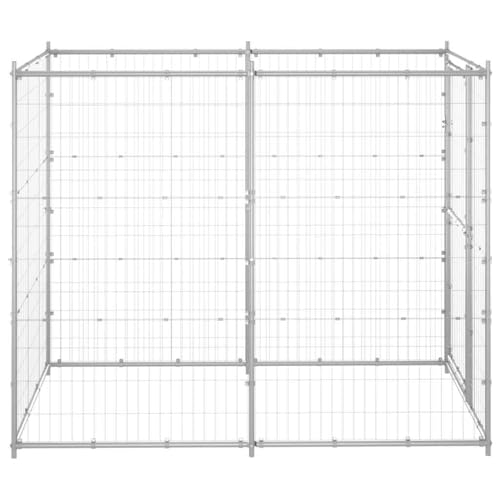 Perrera para perros exterior e interior portatil de acero galvanizado 180cm 3