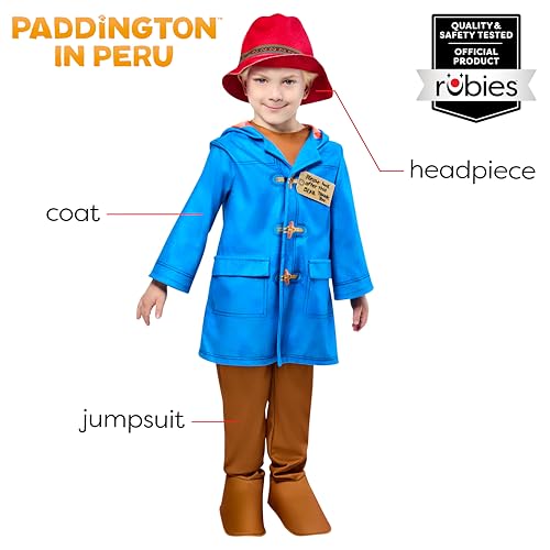 Disfraz de Paddington Bear para niños talla 4T miniatura 2