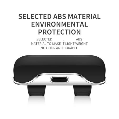 Étui à lunettes de voiture noir au design minimaliste et chic - 4