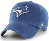 47 MLB Perfect Game Clean Up Adjustable Hat Cap, Adult One Size - Toronto Blue Jays Blue