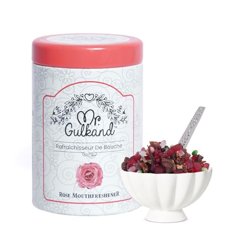 Mr. Gulkand Rose Mouth Freshener 100g | Sweet Rose Flavoured Mukhwas | With Dates, Fennel Seeds, Mishri & Nuts | Traditional After-Meal Refreshment