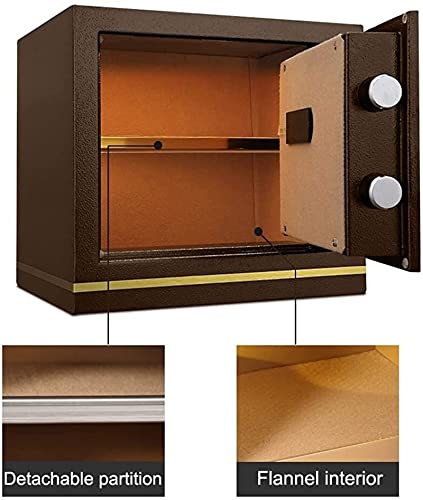 XBTGS Sicurezza digitale impermeabile ignifuga, 40 x 32 x 36 cm, grande serratura con display a LED, per casa e ufficio, doppia serratura a chiave d password per uso in contanti, ufficio domestico