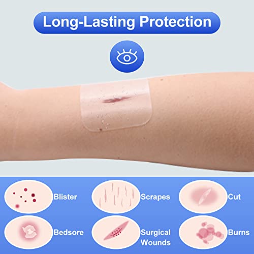 Niceful 15 Packs Hydrocolloid Bandages 4X4 In, Hydrocolloid Dressing Healing Bandages For Wounds, Waterproof Hydrocolloid Bandages Large #TOP4
