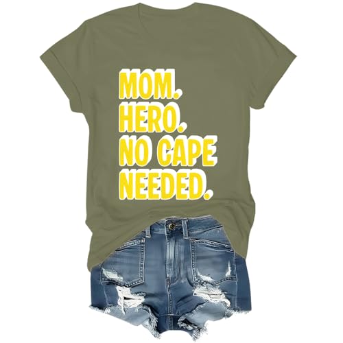 Mom Hero No Cape Needed Shirt, Funny Mom Hero No Caoe Needed T-Shirt