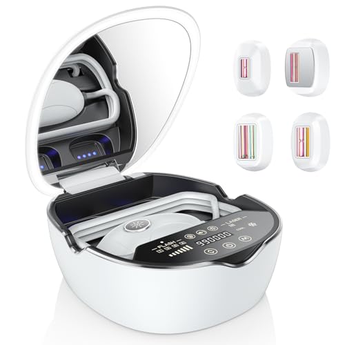 脱毛器 フラッシュ式 IPL技術 光美容器 家庭用脱毛器 メンズ レディース 冷却機能 VIO対応 髭/颜/腕/脇 冷感脱毛 ムダ毛ケア 全身脱毛 無痛 手動自動 最大出力44J 照射回数99万 最速0.5秒照射 4種類のアタッチメント付き 5年保証 男女兼用 D-1131D