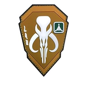 Ohrong Mandalorian Bounty Hunter Boba Fett Tactische Patches 3D PVC Rubber Moraal Armband Badge Embleem Applique met…