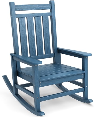 SERWALL Oversized Rocking Chair, Outdoor Rocking Chair for...