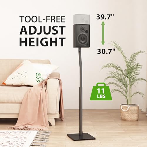 image for USX MOUNT Universal Speaker Stands, Height Adjustable Extend 30.0