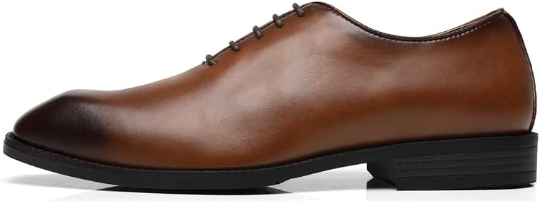 Ahico Men's Dress Shoes Business Formal Leather Lace-Up Office Oxford Shoes, Comfortable Derby Shoes for Men - Image 5