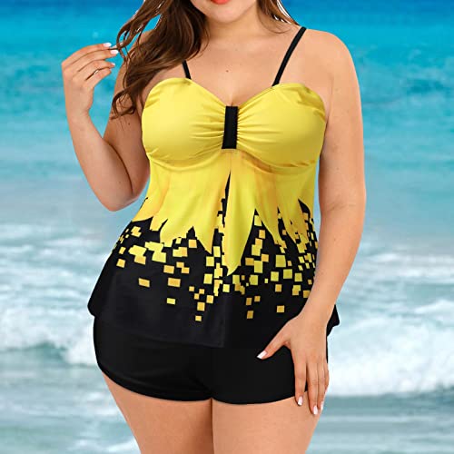 Tankini divisé pour femme grande taille avec maintien optimal