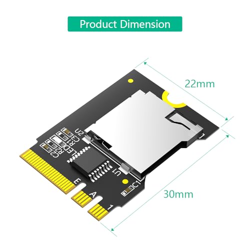 Carte Micro SD vers NGFF Key A-E adaptateur TF SDHC SDXC LeHang - 4