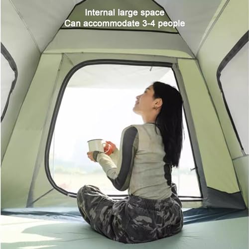 Carpa pop-up para camping, 3-5 personas, verde miniatura 6