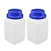 Aexit 2 Pcs Bottles & Jars 500ml Plastic Square Wide Mouth Chemical Sample Reagent Centrifuge Bottles Bottle Thickening
