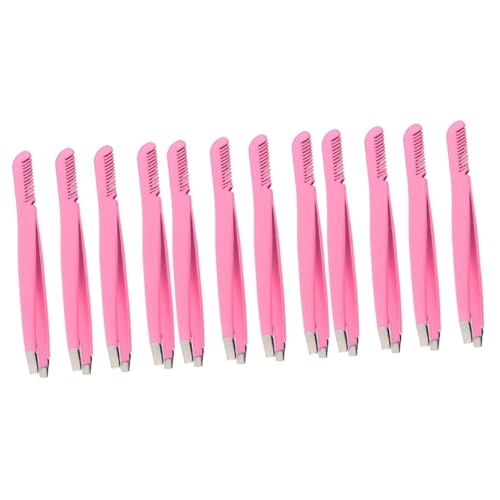 Pince à épiler sourcils acier inoxydable peigne poil incarné solution maquillage VICASKY 3 sets - 2