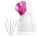 KINGA Facial Steamer Hot Mist Moisturizing Opening Pores Clearing Blackheads Portable Home Sauna SPA System Facial Nano Sprayer …