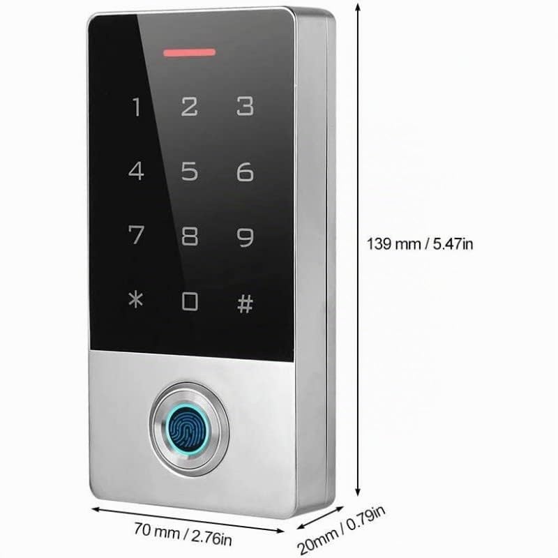 Digicode avec lecteur d'empreintes connecté et lecteur RFID