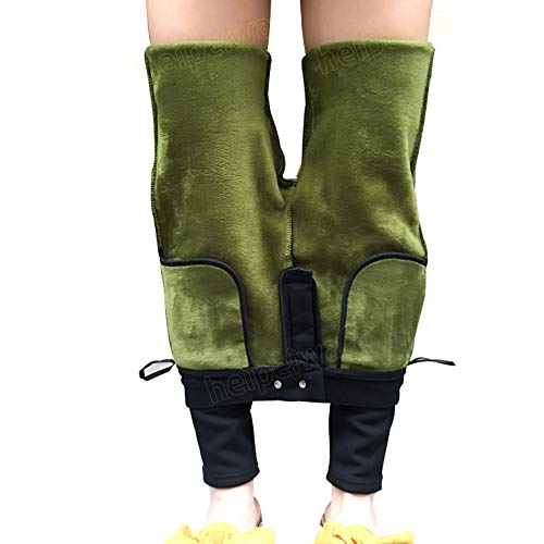 heipeiwa Ladies Fleece Lined Skinny Pants Winter Velvet Stretch Black Legging Pants