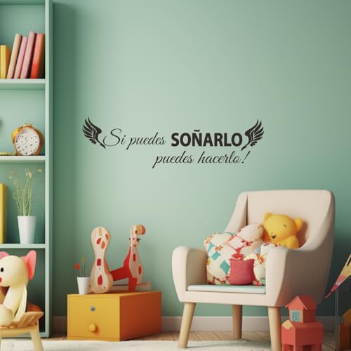 Vinilo decorativo con frase en español “Sueña en Grande” miniatura 3