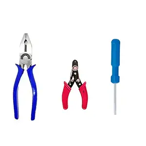 Red Champion Jonex 999 6 Inch Plier Premium Combination & Plier Combo Cutting player Cutting plier for home, Player tools, Combination plier, Pliers for electrical work, With Wire Cutter Wire Cutting Gripping, Bending, Straightening, Crushing, Pulling,with 6-inch Wire Cutter And 2in1 Screwdriver.