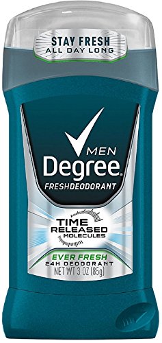 Degree Men Fresh Deodorant, Ever Fresh 3 oz (Pack of 4)