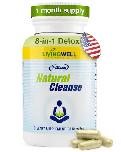 Natural Colon Cleanse for Digestion - Gut & Colon Cleanser for Stomach Movements with Fiber, Prebiotics, & Probiotics for Digestion - Digestive Wellness for Men & Women Gut Supplement - 60 Capsules