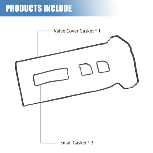 Image of Sorello Engine Valve Cover Gasket Set Compatible with Ford Escape Focus Fusion Ranger Transit Connect Fit for Mazda for Mercury Mariner Milan 2.0L 2.5L L4 - Replace VS50639R1 VS50639R-1