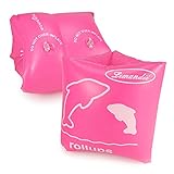 Wowelife Arm Floaties Inflatable Swim Arm Bands Floater Sleeves Swimming Rings Tube Armlets for Kids Toddlers and Adults (Pink-Large)
