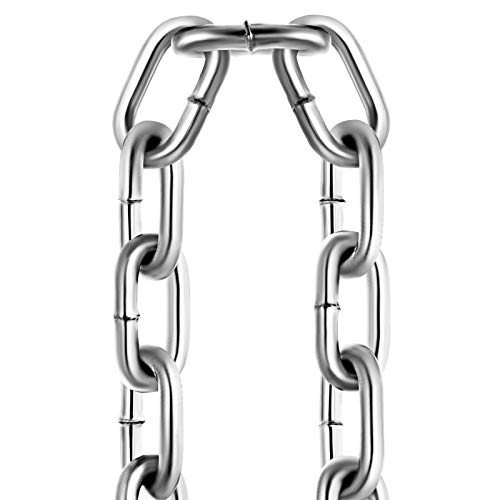 Mophorn Grade 30 Chain 0.25 Inch By 100Ft Length Grade 30 Proof Coil Chain Zinc Plated Grade 30 Chain For Towing Logging Agriculture And Guard Rails #TOP4