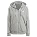 Produktbild adidas Damen Essentials 3-Stripes French Terry Regular Full-Zip Hoodie, Medium Grey Heather, S