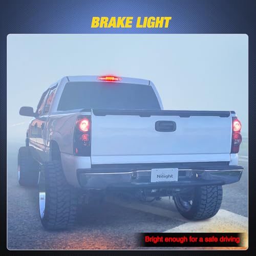Image of Nilight Third Brake Light for Chevy GMC 1500 2500 3500HD 1999-2006, Red
