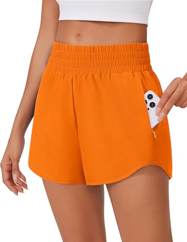 PINSPARK High Waisted Running Shorts for Women 2.5