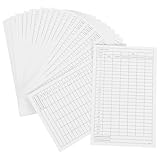 Beavorty Beschichtete Golf Scorekarten 30 Stück Tragbare Spielberichte für Golfer mit Robustem Papier für Wettkämpfe