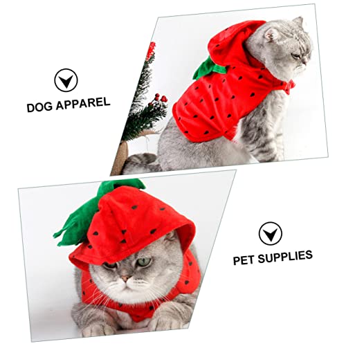 Disfraz perro fresa para Halloween cómodo y divertido miniatura 7