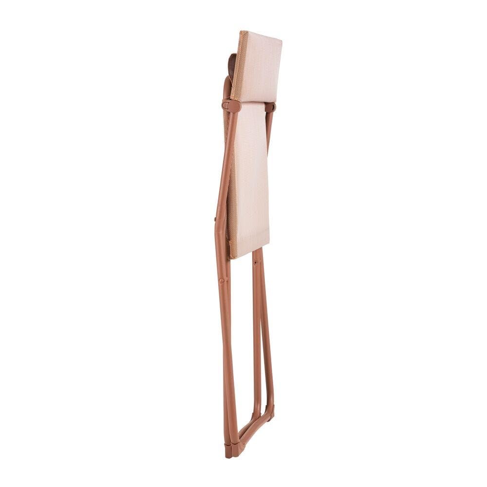 Lafuma - Chaise Pliante Ultra-compacte | Fabriqué en FRANCE - Garantie 5 ans - Orange - Chaise assortie aux tables BALCONY pour un ensemble harmonieux