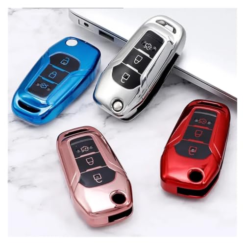Funda llave para S-MAX con acabado protector refinado azul texturizado antidesgaste 6